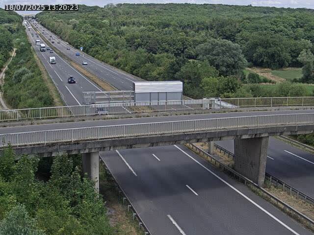 Caméra autoroute France - A31, Zoufftgen direction Luxembourg-ville, à la frontière entre la France et le Luxembourg