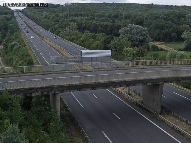 Caméra autoroute France - A31, Zoufftgen direction Luxembourg-ville, à la frontière entre la France et le Luxembourg