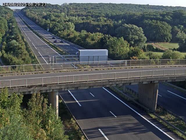 Caméra autoroute France - A31, Zoufftgen direction Luxembourg-ville, à la frontière entre la France et le Luxembourg