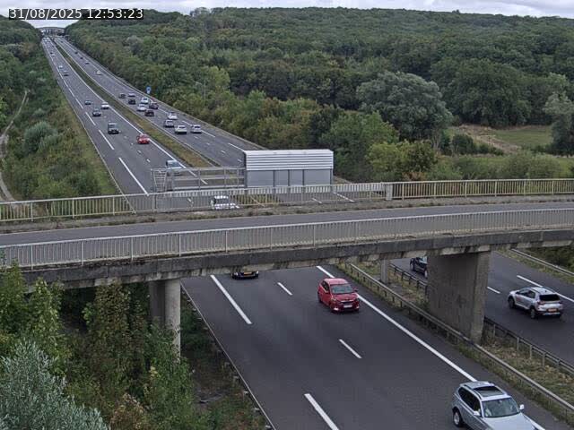 Caméra autoroute France - A31, Zoufftgen direction Luxembourg-ville, à la frontière entre la France et le Luxembourg