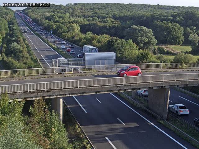 Caméra autoroute France - A31, Zoufftgen direction Luxembourg-ville, à la frontière entre la France et le Luxembourg