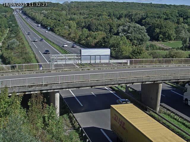 Caméra autoroute France - A31, Zoufftgen direction Luxembourg-ville, à la frontière entre la France et le Luxembourg