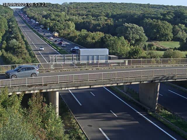 Caméra autoroute France - A31, Zoufftgen direction Luxembourg-ville, à la frontière entre la France et le Luxembourg