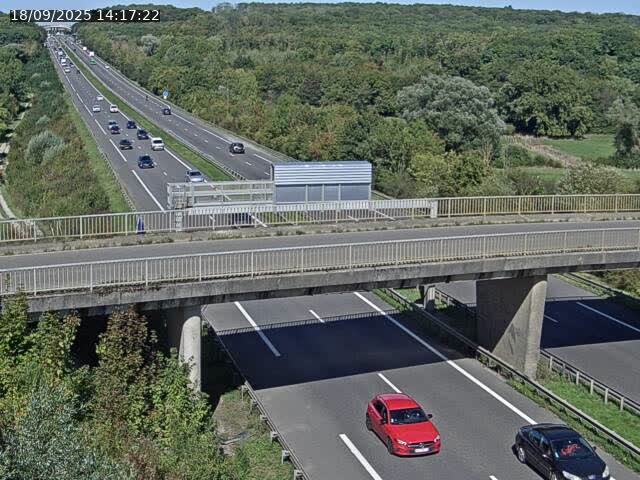 Caméra autoroute France - A31, Zoufftgen direction Luxembourg-ville, à la frontière entre la France et le Luxembourg