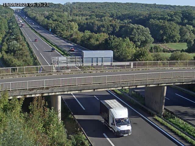<h2>Caméra autoroute France - A31, Zoufftgen direction Luxembourg-ville, à la frontière entre la France et le Luxembourg</h2>