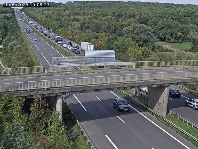 Caméra autoroute France - A31, Zoufftgen direction Luxembourg-ville, à la frontière entre la France et le Luxembourg