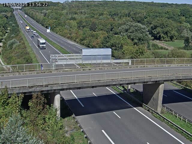 Caméra autoroute France - A31, Zoufftgen direction Luxembourg-ville, à la frontière entre la France et le Luxembourg