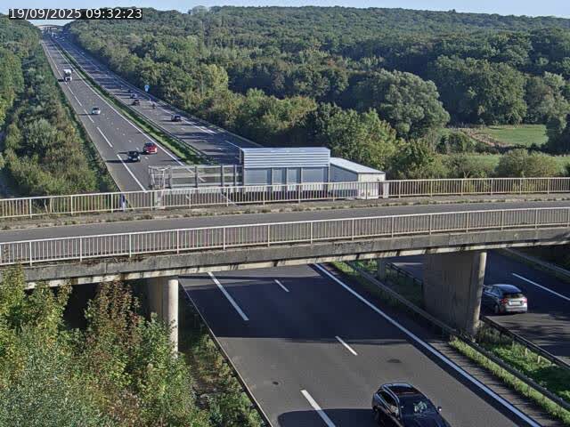 Caméra autoroute France - A31, Zoufftgen direction Luxembourg-ville, à la frontière entre la France et le Luxembourg