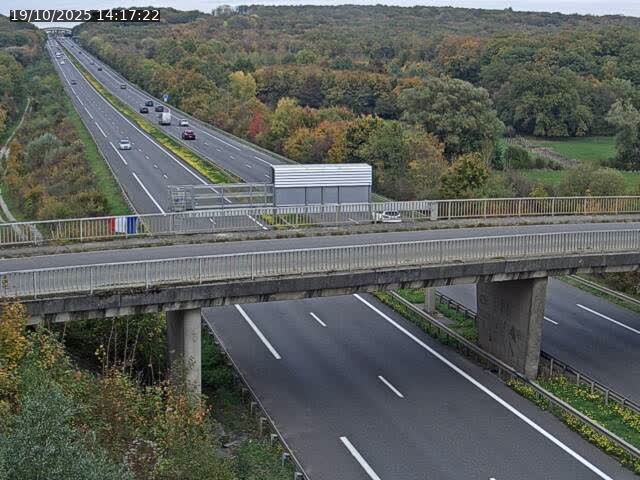 Caméra autoroute France - A31, Zoufftgen direction Luxembourg-ville, à la frontière entre la France et le Luxembourg