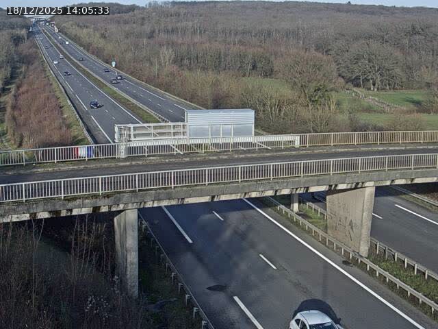 Caméra autoroute France - A31, Zoufftgen direction Luxembourg-ville, à la frontière entre la France et le Luxembourg