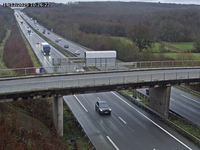 Caméra autoroute France - A31, Zoufftgen direction Luxembourg-ville, à la frontière entre la France et le Luxembourg
