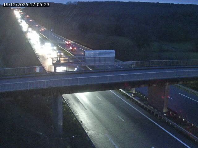 Caméra autoroute France - A31, Zoufftgen direction Luxembourg-ville, à la frontière entre la France et le Luxembourg