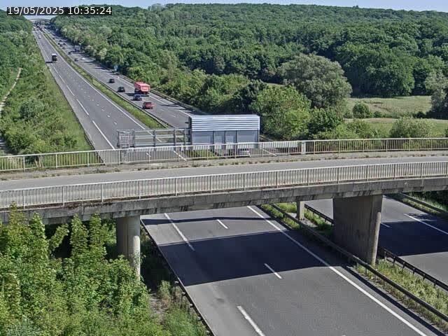 Caméra autoroute France - A31, Zoufftgen direction Luxembourg-ville, à la frontière entre la France et le Luxembourg