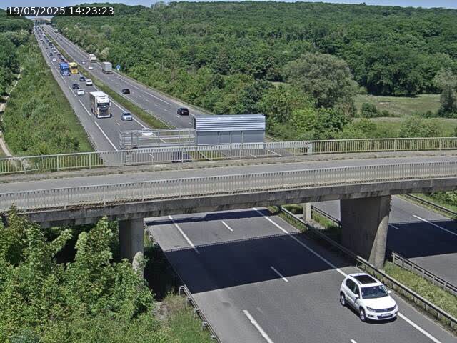 Caméra autoroute France - A31, Zoufftgen direction Luxembourg-ville, à la frontière entre la France et le Luxembourg