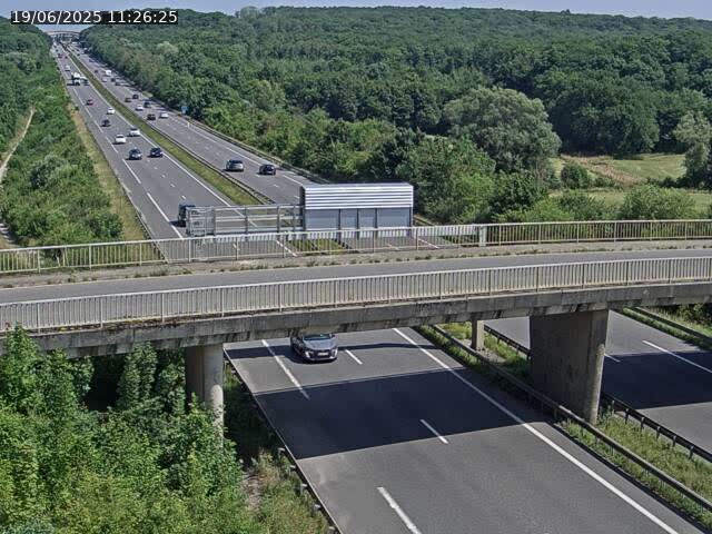 Caméra autoroute France - A31, Zoufftgen direction Luxembourg-ville, à la frontière entre la France et le Luxembourg
