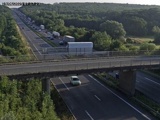 Caméra autoroute France - A31, Zoufftgen direction Luxembourg-ville, à la frontière entre la France et le Luxembourg