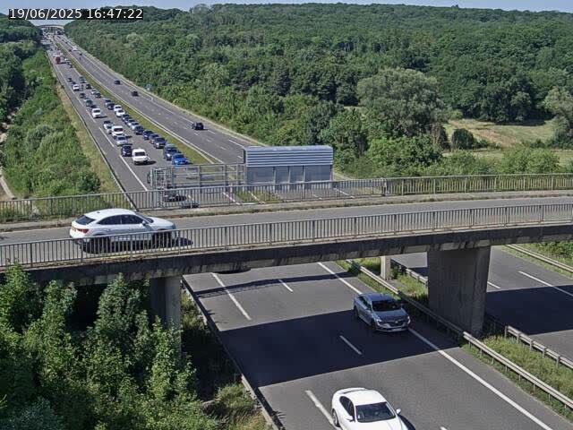 Caméra autoroute France - A31, Zoufftgen direction Luxembourg-ville, à la frontière entre la France et le Luxembourg