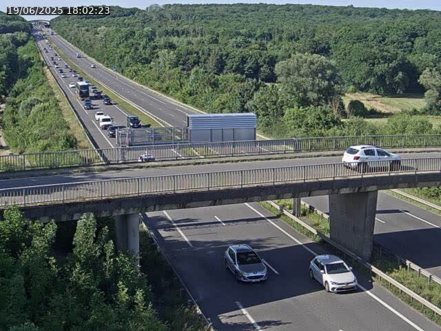 Caméra autoroute France - A31, Zoufftgen direction Luxembourg-ville, à la frontière entre la France et le Luxembourg
