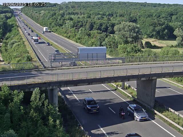 Caméra autoroute France - A31, Zoufftgen direction Luxembourg-ville, à la frontière entre la France et le Luxembourg