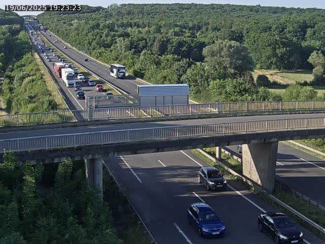 Caméra autoroute France - A31, Zoufftgen direction Luxembourg-ville, à la frontière entre la France et le Luxembourg