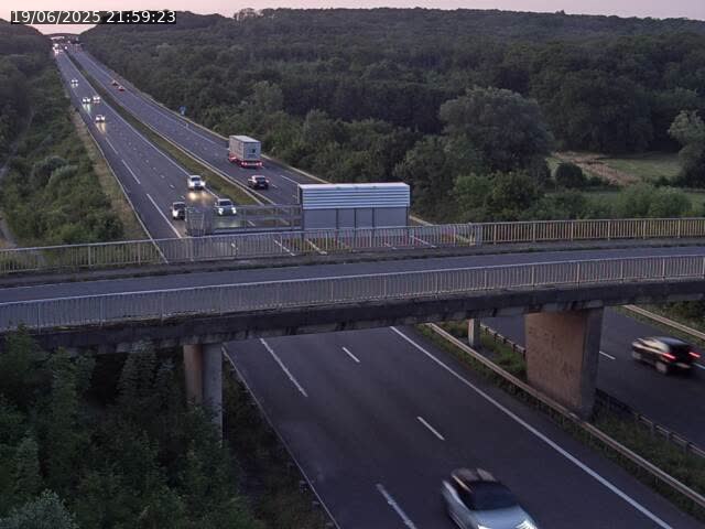Caméra autoroute France - A31, Zoufftgen direction Luxembourg-ville, à la frontière entre la France et le Luxembourg