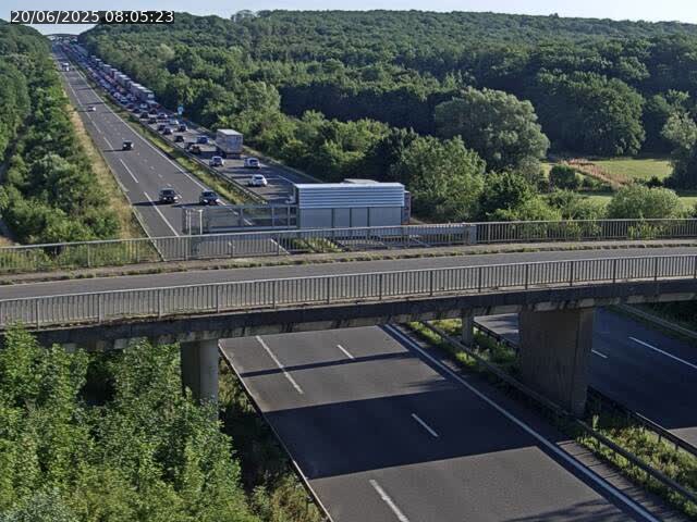 Caméra autoroute France - A31, Zoufftgen direction Luxembourg-ville, à la frontière entre la France et le Luxembourg