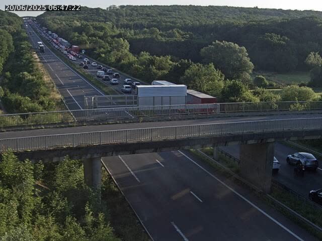 Caméra autoroute France - A31, Zoufftgen direction Luxembourg-ville, à la frontière entre la France et le Luxembourg