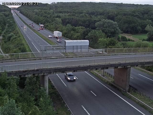 Caméra autoroute France - A31, Zoufftgen direction Luxembourg-ville, à la frontière entre la France et le Luxembourg
