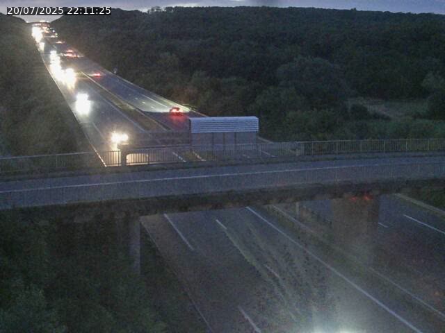 Caméra autoroute France - A31, Zoufftgen direction Luxembourg-ville, à la frontière entre la France et le Luxembourg
