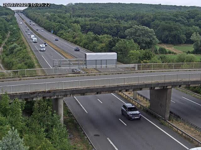 Caméra autoroute France - A31, Zoufftgen direction Luxembourg-ville, à la frontière entre la France et le Luxembourg