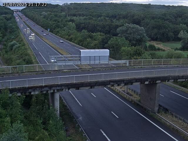 Caméra autoroute France - A31, Zoufftgen direction Luxembourg-ville, à la frontière entre la France et le Luxembourg