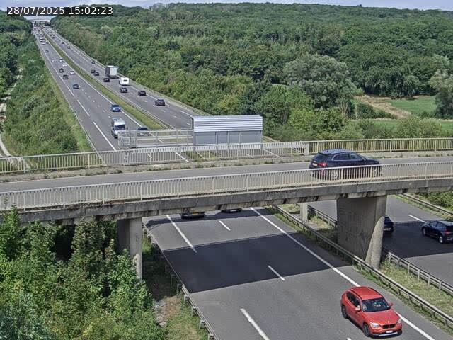 Caméra autoroute France - A31, Zoufftgen direction Luxembourg-ville, à la frontière entre la France et le Luxembourg
