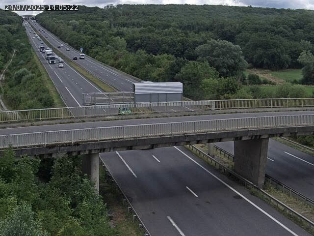 Caméra autoroute France - A31, Zoufftgen direction Luxembourg-ville, à la frontière entre la France et le Luxembourg