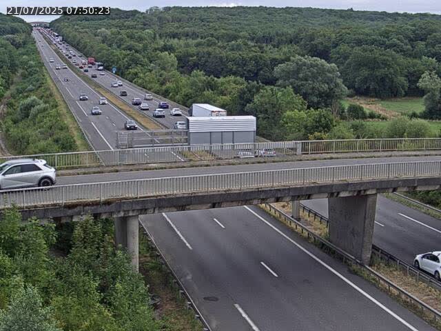 Caméra autoroute France - A31, Zoufftgen direction Luxembourg-ville, à la frontière entre la France et le Luxembourg