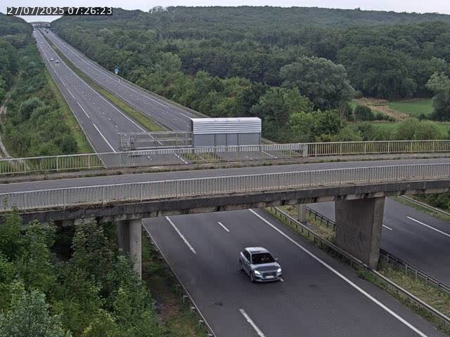Caméra autoroute France - A31, Zoufftgen direction Luxembourg-ville, à la frontière entre la France et le Luxembourg