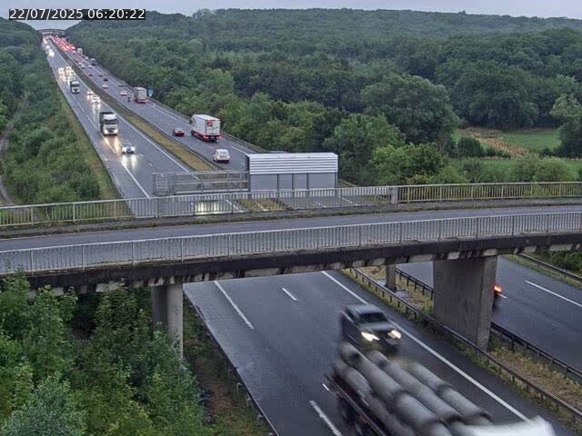 <h2>Caméra autoroute France - A31, Zoufftgen direction Luxembourg-ville, à la frontière entre la France et le Luxembourg</h2>