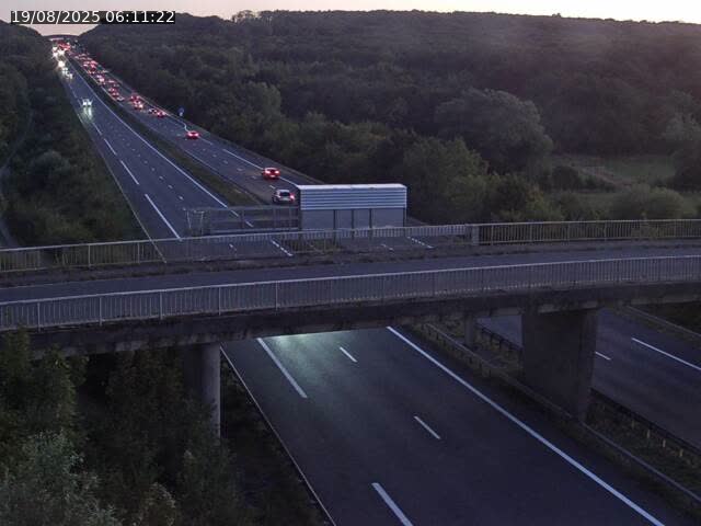 Caméra autoroute France - A31, Zoufftgen direction Luxembourg-ville, à la frontière entre la France et le Luxembourg