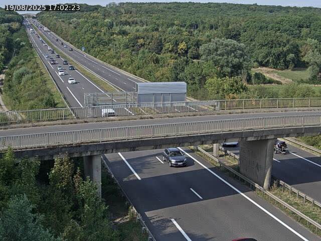 Caméra autoroute France - A31, Zoufftgen direction Luxembourg-ville, à la frontière entre la France et le Luxembourg