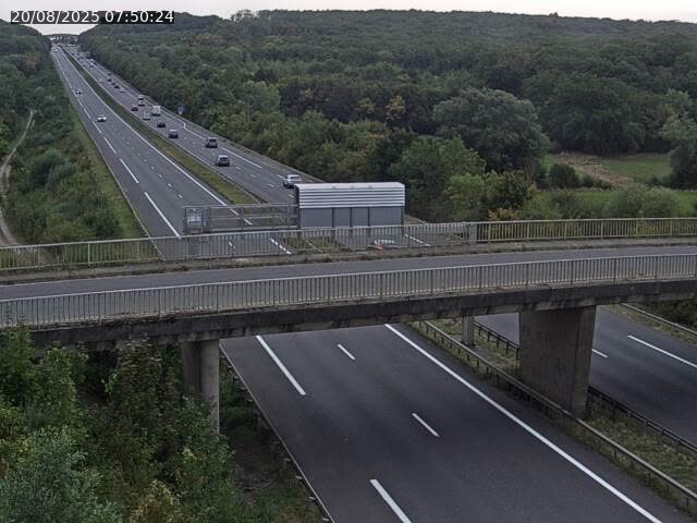 Caméra autoroute France - A31, Zoufftgen direction Luxembourg-ville, à la frontière entre la France et le Luxembourg