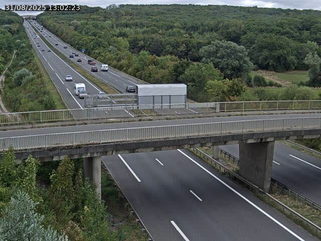 Caméra autoroute France - A31, Zoufftgen direction Luxembourg-ville, à la frontière entre la France et le Luxembourg