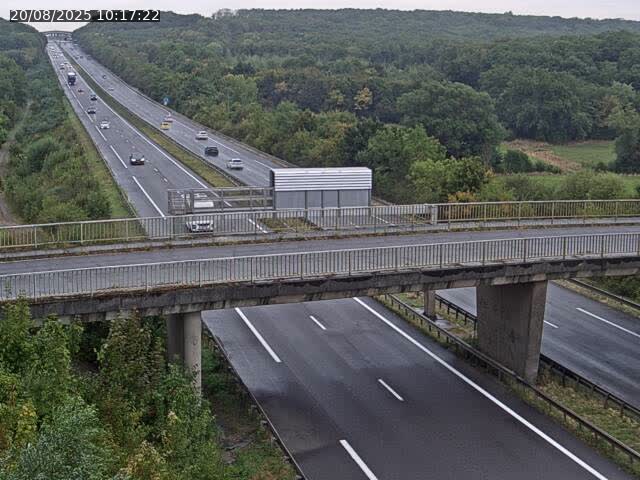 Caméra autoroute France - A31, Zoufftgen direction Luxembourg-ville, à la frontière entre la France et le Luxembourg