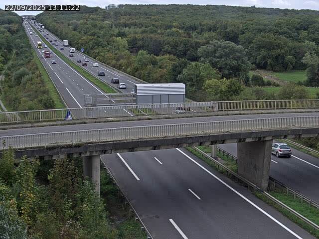Caméra autoroute France - A31, Zoufftgen direction Luxembourg-ville, à la frontière entre la France et le Luxembourg