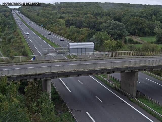 Caméra autoroute France - A31, Zoufftgen direction Luxembourg-ville, à la frontière entre la France et le Luxembourg