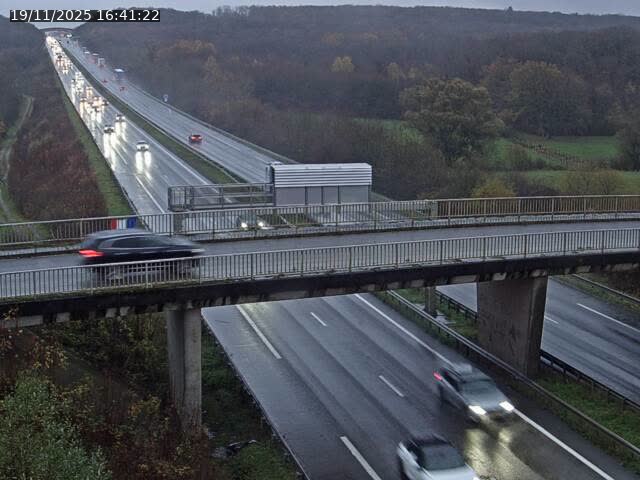 Caméra autoroute France - A31, Zoufftgen direction Luxembourg-ville, à la frontière entre la France et le Luxembourg