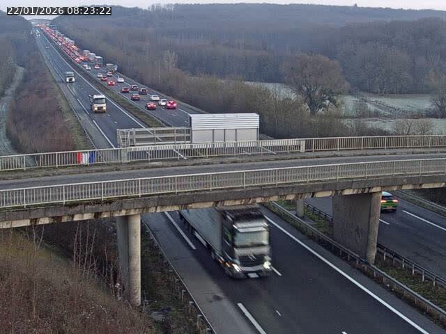 <h2>Caméra autoroute France - A31, Zoufftgen direction Luxembourg-ville, à la frontière entre la France et le Luxembourg</h2>