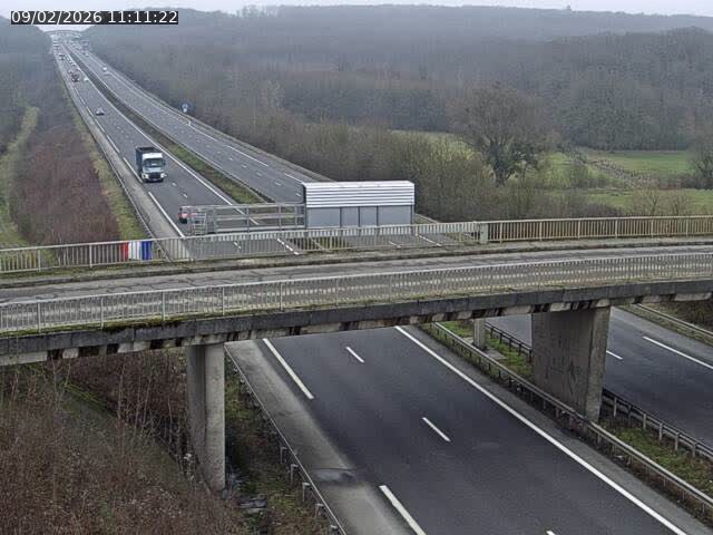 Caméra autoroute France - A31, Zoufftgen direction Luxembourg-ville, à la frontière entre la France et le Luxembourg