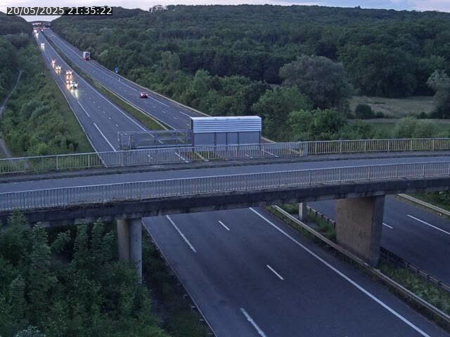 Caméra autoroute France - A31, Zoufftgen direction Luxembourg-ville, à la frontière entre la France et le Luxembourg