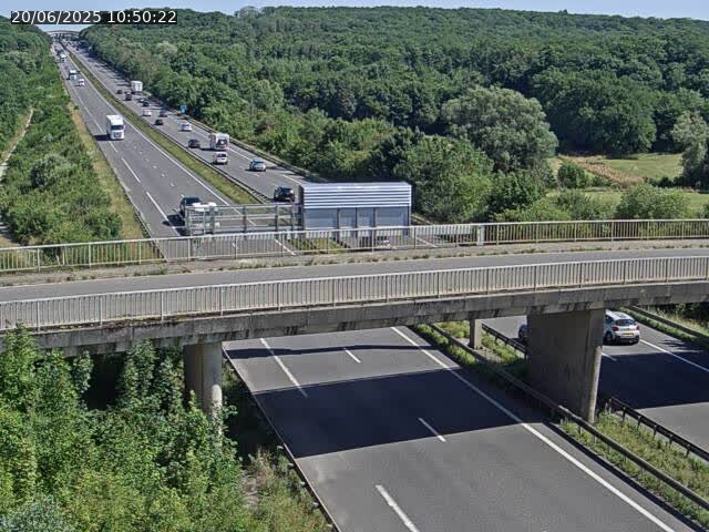 Caméra autoroute France - A31, Zoufftgen direction Luxembourg-ville, à la frontière entre la France et le Luxembourg