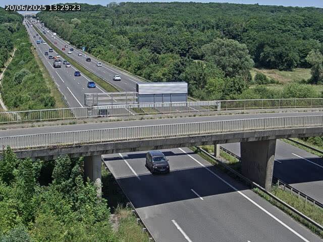 Caméra autoroute France - A31, Zoufftgen direction Luxembourg-ville, à la frontière entre la France et le Luxembourg