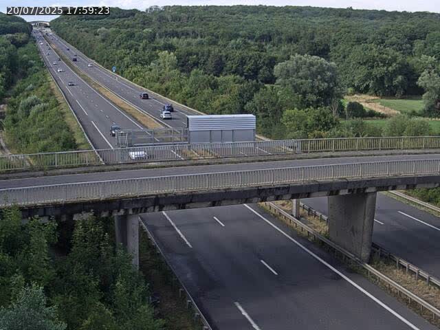 Caméra autoroute France - A31, Zoufftgen direction Luxembourg-ville, à la frontière entre la France et le Luxembourg
